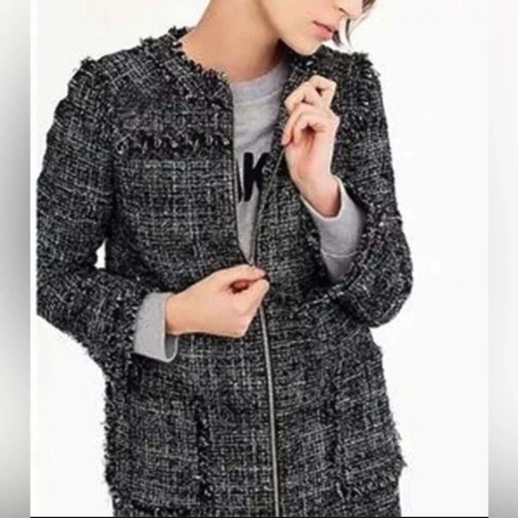 J. Crew Tweed Swing Coat - Picture 3 of 7